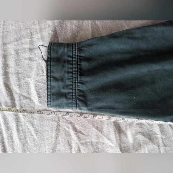 Vintage St Michael Marks and Spencer Cotton Jacket Size Small Teal - Picture 7 of 9